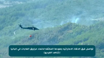 تواصل فرق الإنقاذ الإماراتية جهودها المكثفة لإخماد حرائق الغابات في ألبانيا (شاهد الفيديو)